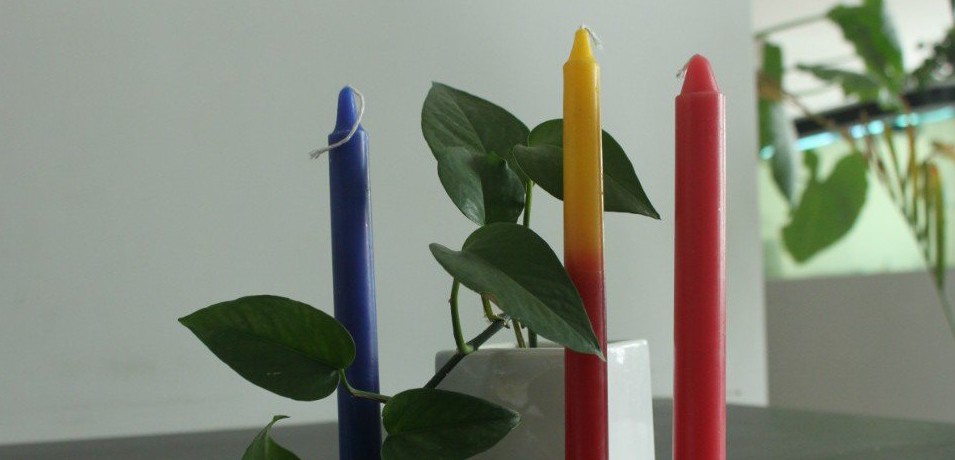 color candle clear1