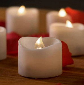 short plastic LED candles