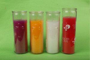 7 days burning pillar candle