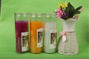 7 days Memorial Glass Candle