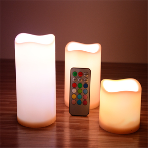 Wax Led Pillar Candle 