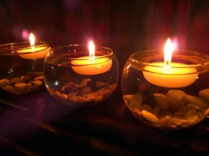 floating tealights candles 